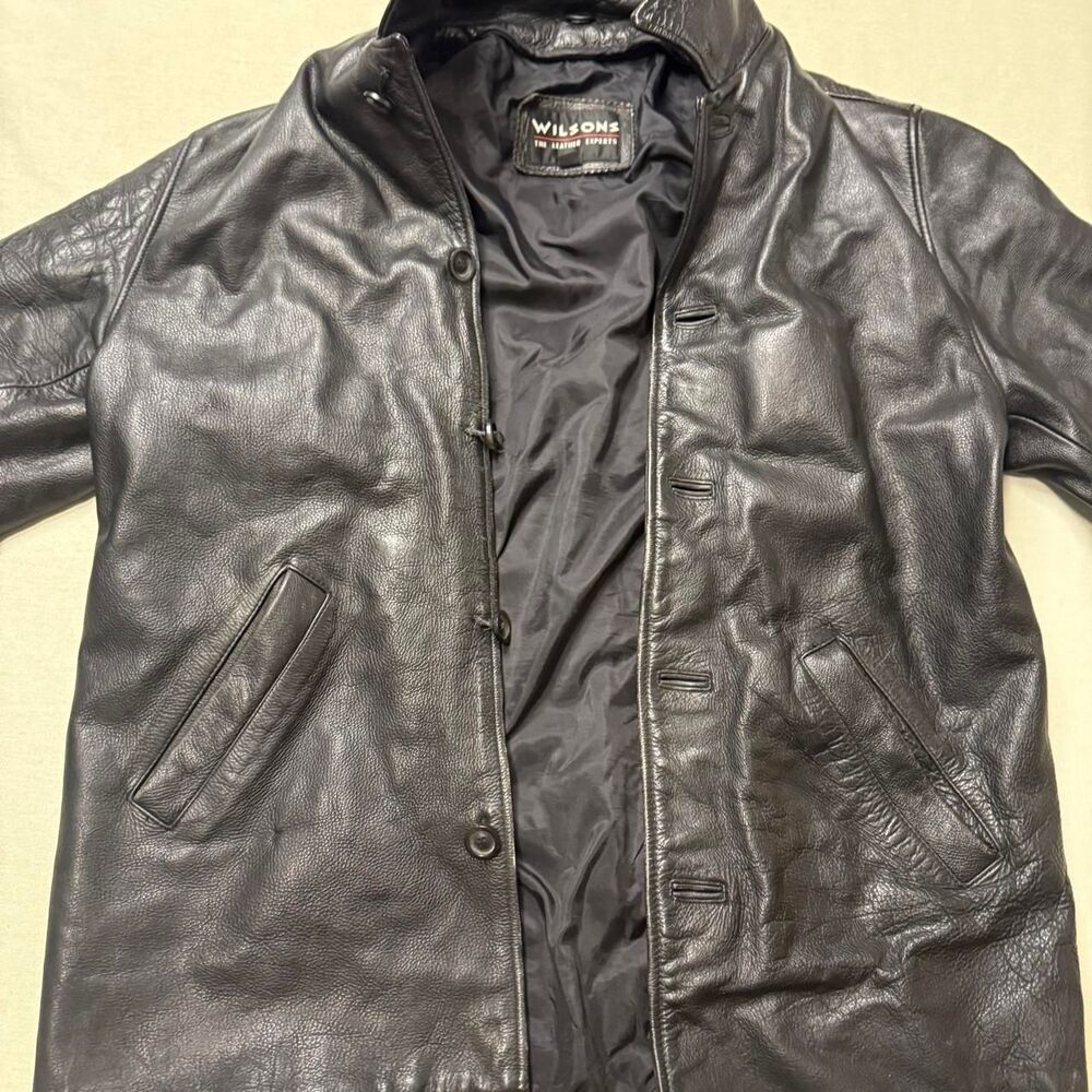 Wilsons-leather Men's Black and Brown Jacket